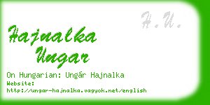 hajnalka ungar business card